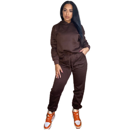 Mocha Hoodie & Sweatpants Set