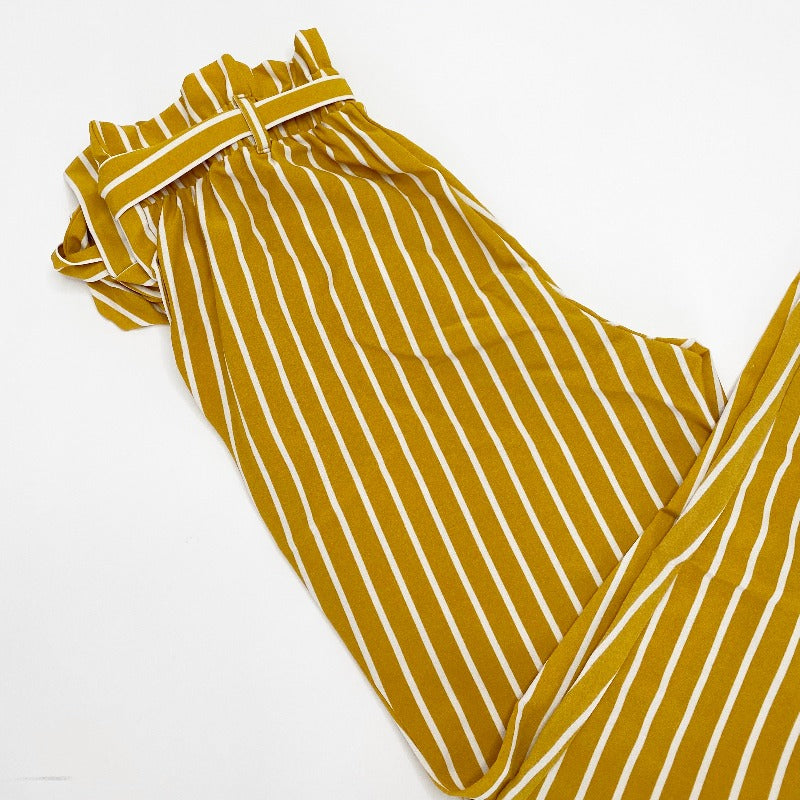 Mustard Striped Pants