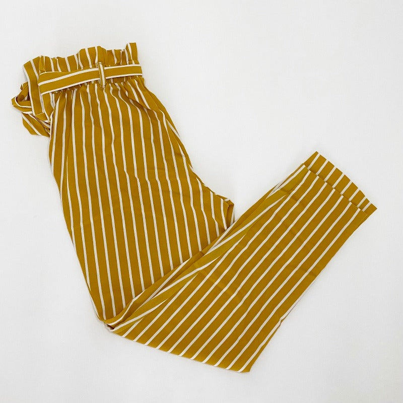 Mustard Striped Pants