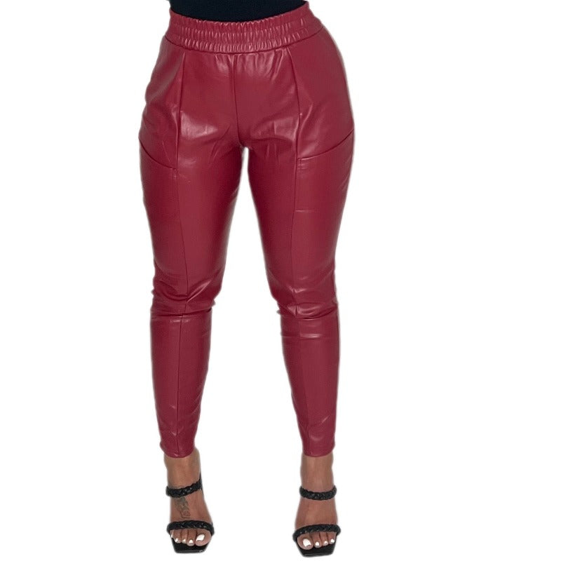 Look Again Faux Leather Pants