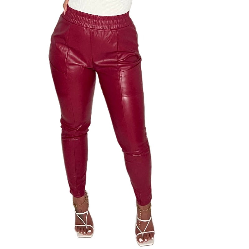 Look Again Faux Leather Pants