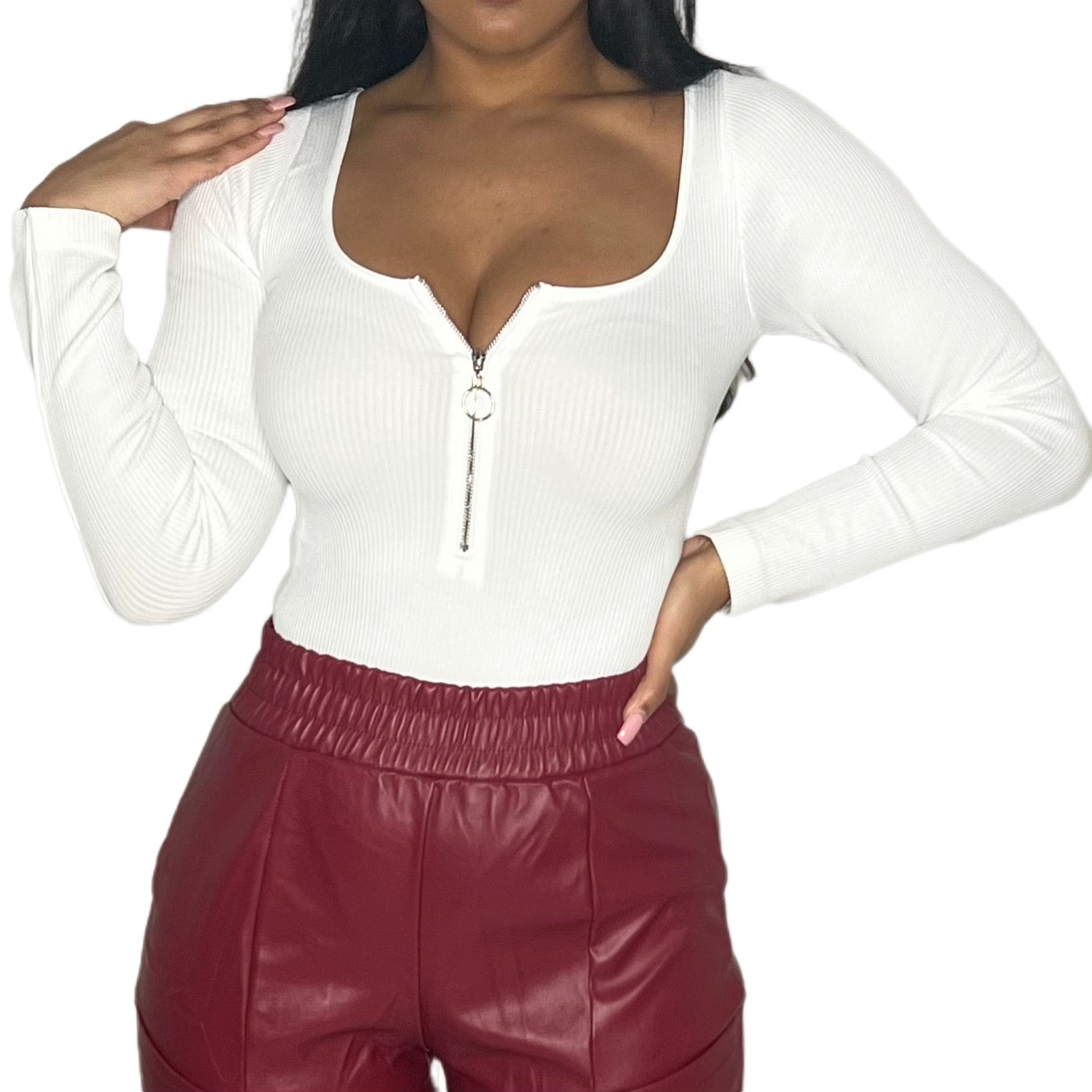 Ribbed Bodysuit