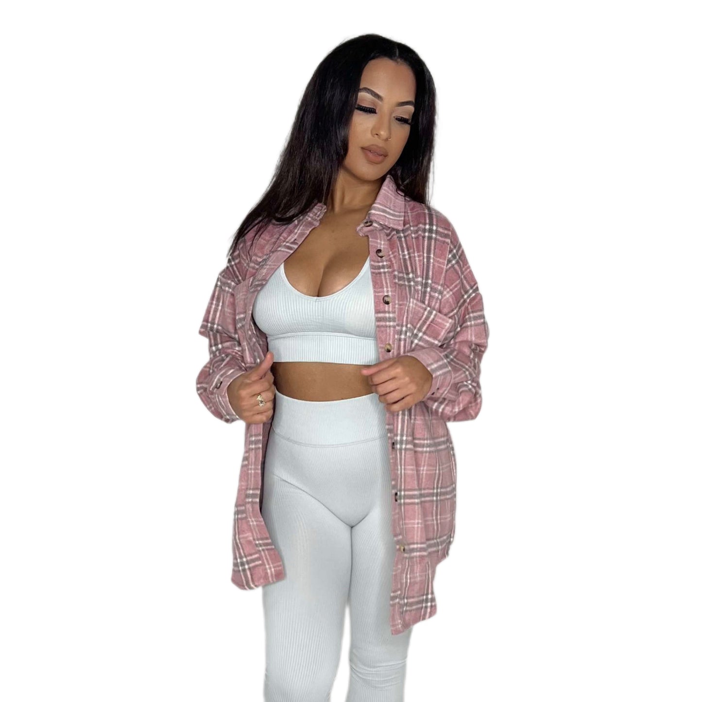 Mauve Oversized Shacket