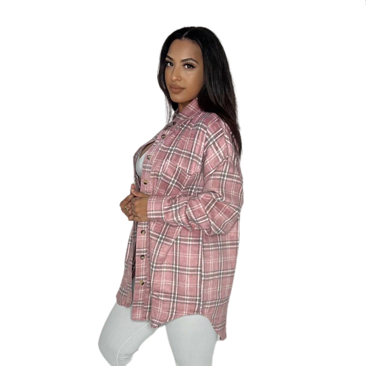 Mauve Oversized Shacket