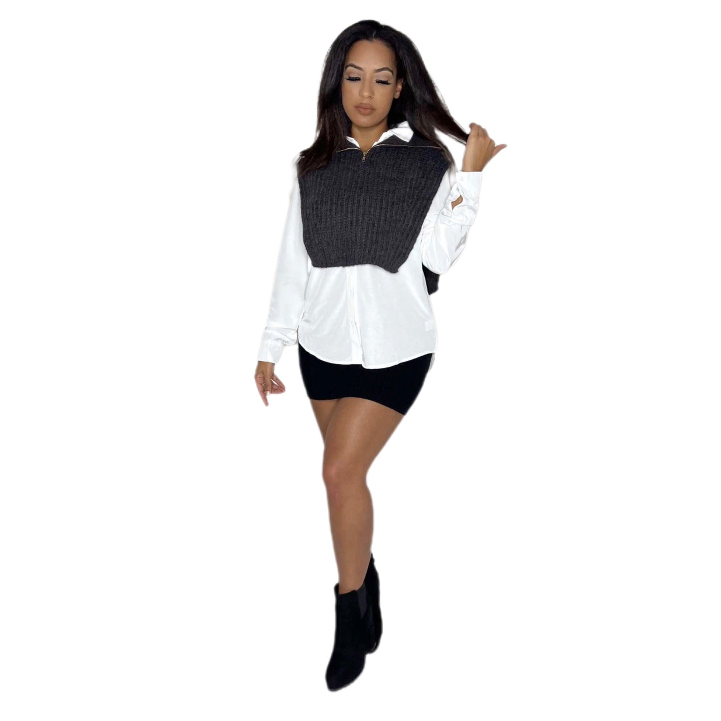 Black Knit Skirt
