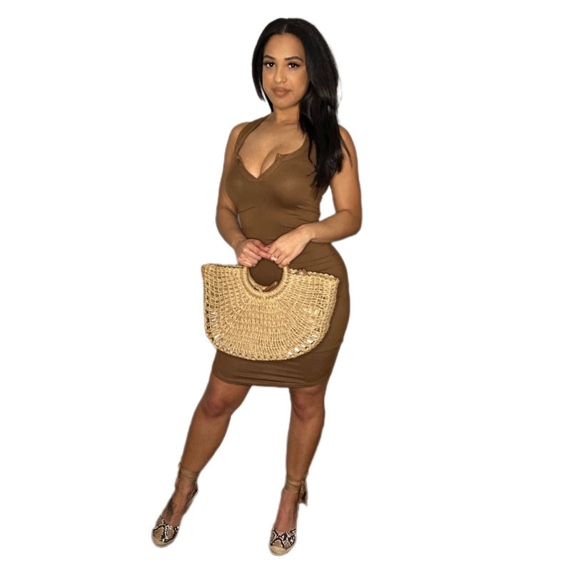 Brown Bodycon Dress