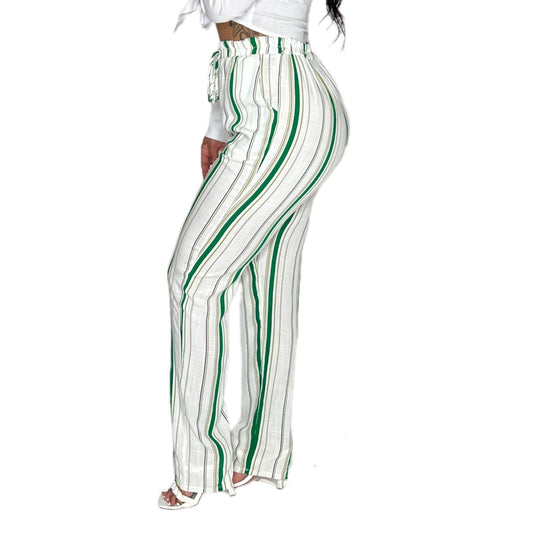 Green Linen Pants