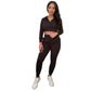 Get Cozy Jogger Set ( Black)