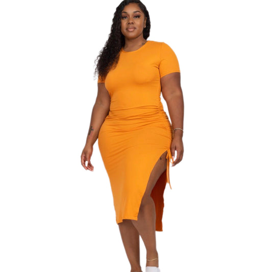 Orange Dreamsicle Midi Dress