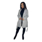 Grey Belted Pea Coat