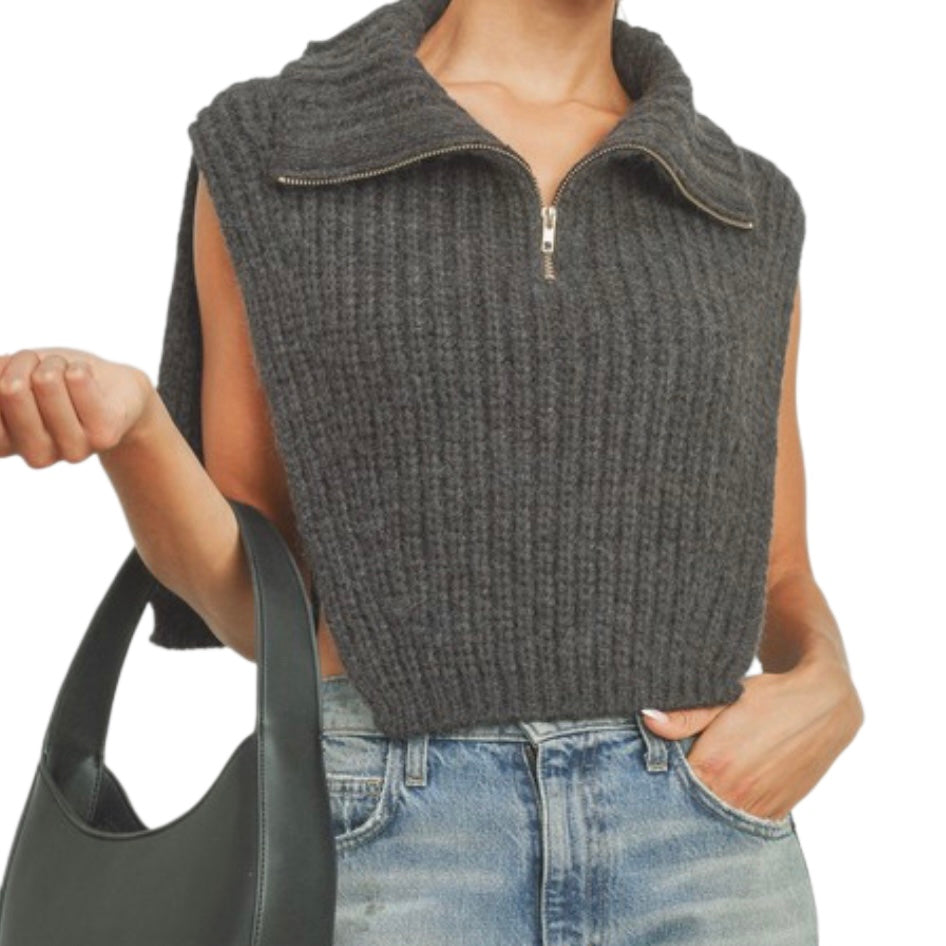 Turtle Neck Sweater Vest