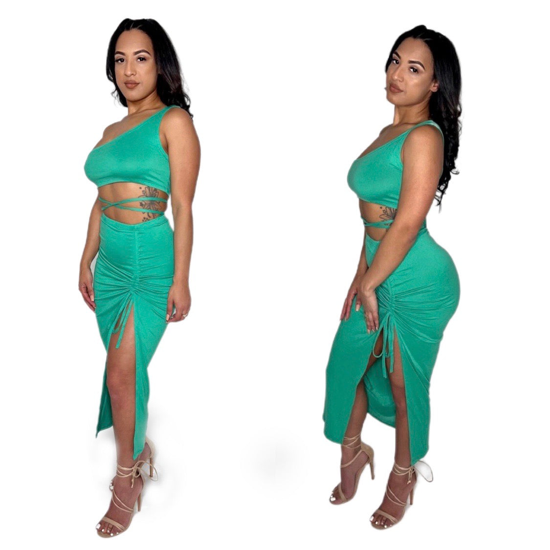 From A Distance Two Piece Skirt Set